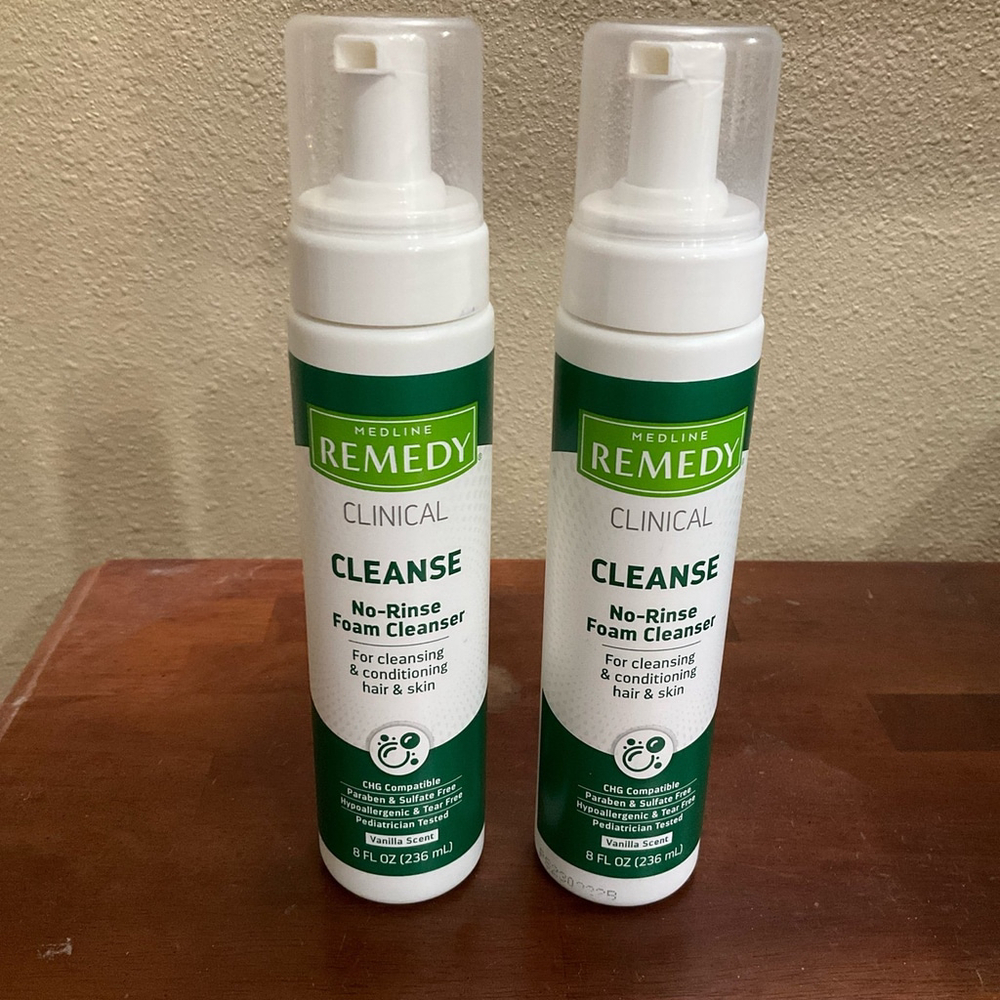 Medline Remedy Clinical Cleanse – No-Rinse Foam Cleanser Vanilla Scent
Size: 8oz